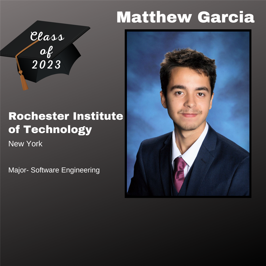 Top 25 Grad, Matthew Garcia